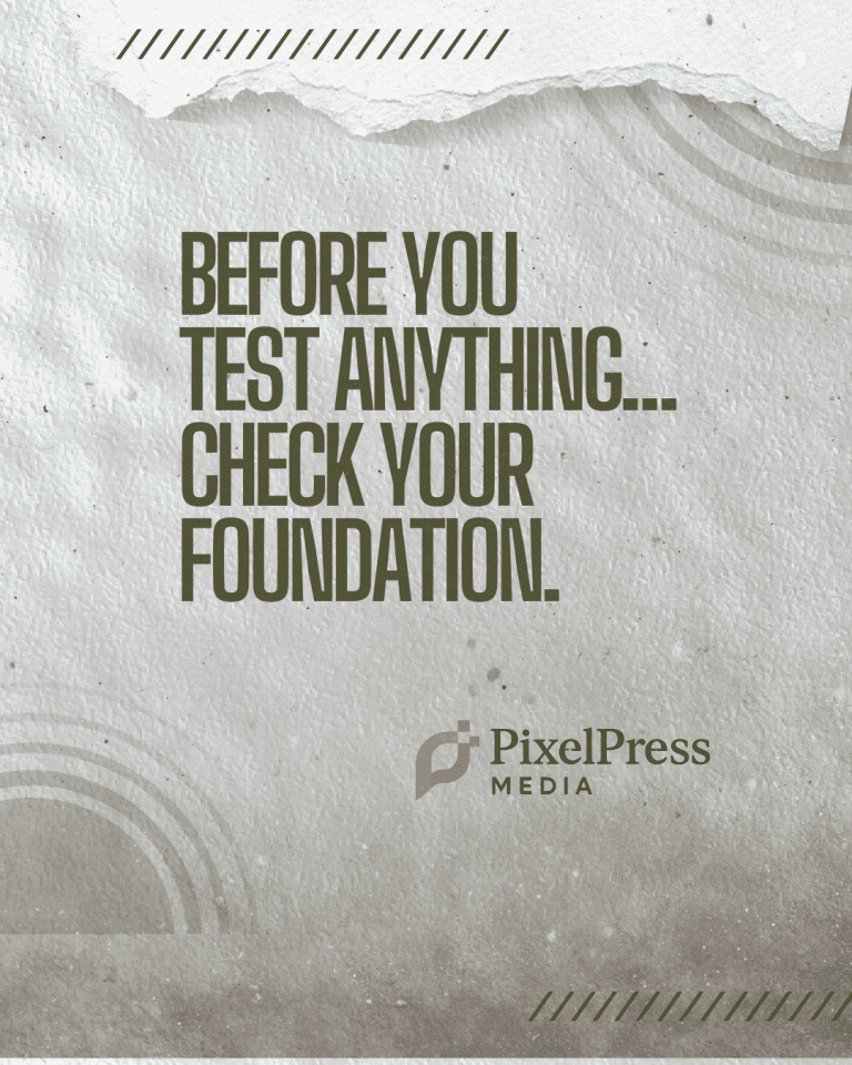 Marketing orientation for founders: Before you test anything, check your foundation. A strategic guide by PixelPress Media.