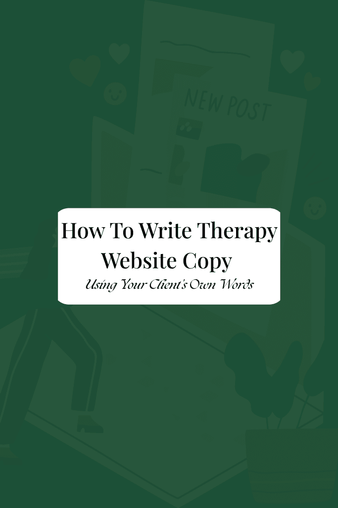 How to write therapy website copy that attracts clients