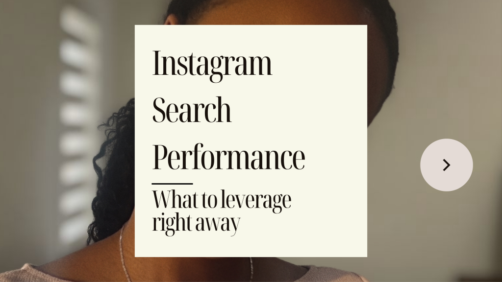 Instagram Search Performance